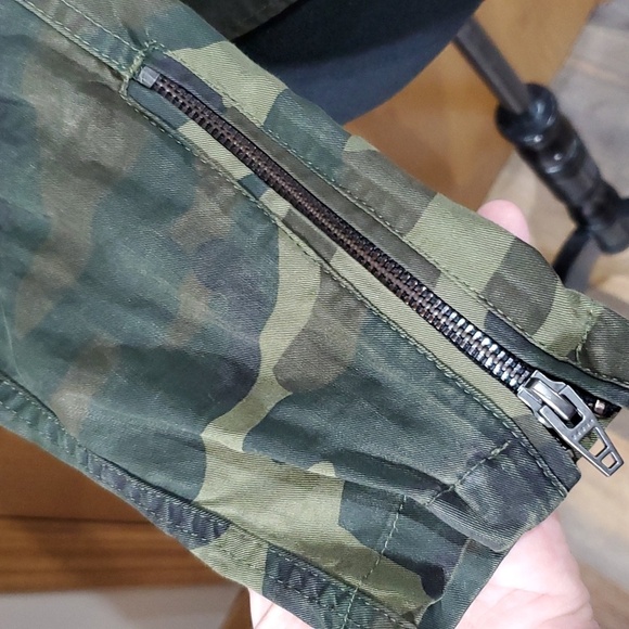 Blank NYC camouflage green moto jacket zip up lightweight - Picture 5 of 9